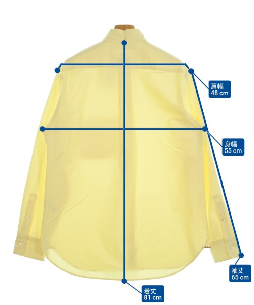DAIRIKU（ダイリク）カジュアルシャツ 黄 サイズ:M メンズ/2200664624095