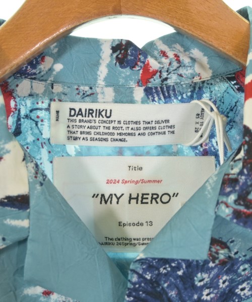 DAIRIKU（ダイリク）カジュアルシャツ 青 サイズ:M メンズ/2200664624118