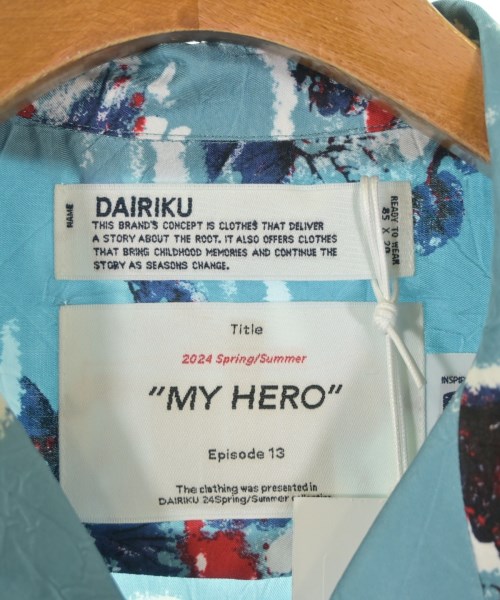 DAIRIKU（ダイリク）カジュアルシャツ 青 サイズ:M メンズ/2200664624132
