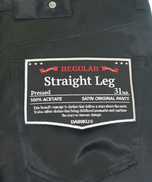 DAIRIKU（ダイリク）スラックス 黒 サイズ:31(M位) メンズ/2200664624163