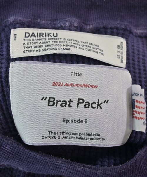 DAIRIKU（ダイリク）Tシャツ・カットソー 紫 サイズ:-(XXL位) メンズ/2200668949026