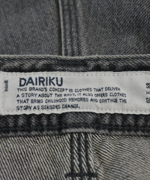 DAIRIKU（ダイリク）デニムパンツ グレー サイズ:29(M位) メンズ/2200733940026