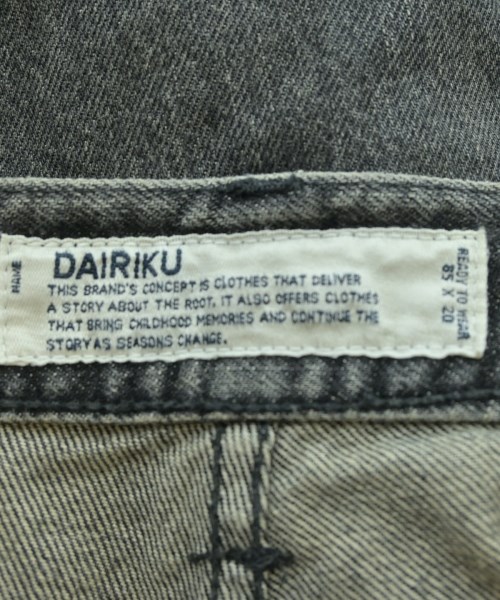 DAIRIKU（ダイリク）デニムパンツ 黒 サイズ:27(S位) メンズ/2200733940033