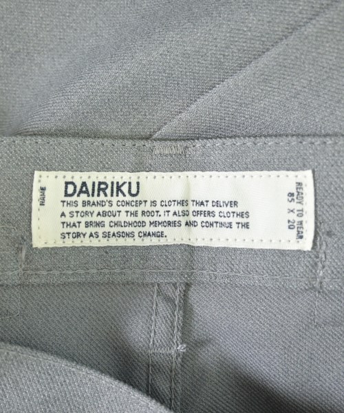 DAIRIKU（ダイリク）スラックス グレー サイズ:27(XS位) メンズ/2200717755073