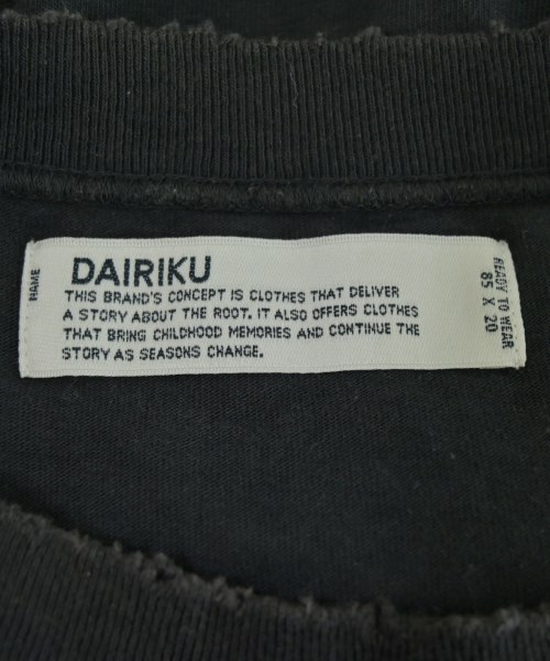 DAIRIKU（ダイリク）Tシャツ・カットソー 黒 サイズ:F メンズ/2200724623051