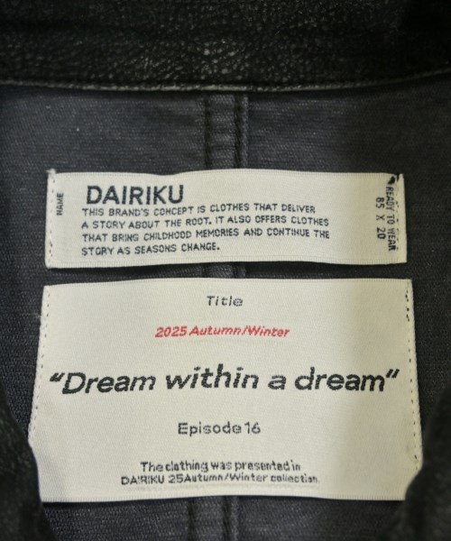 DAIRIKU（ダイリク）その他 黒 サイズ:S メンズ/2200724623105