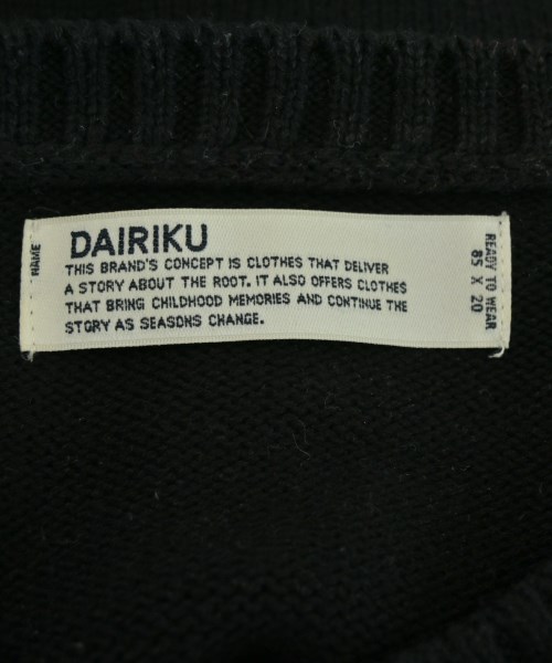 DAIRIKU（ダイリク）ニット・セーター 黒 サイズ:F メンズ/2200724623112