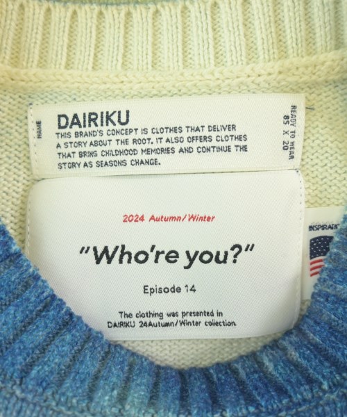 DAIRIKU（ダイリク）ニット・セーター 青 サイズ:M メンズ/2200725766016