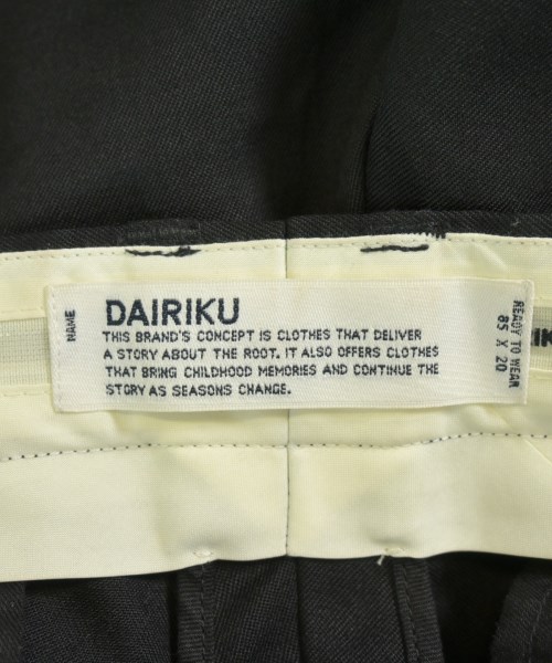 DAIRIKU（ダイリク）スラックス 黒 サイズ:M メンズ/2200684816012