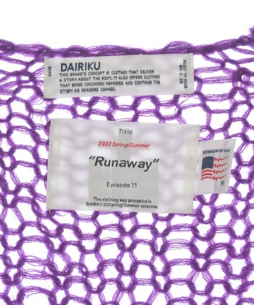 DAIRIKU（ダイリク）カーディガン 紫 サイズ:F レディース/2200689176128