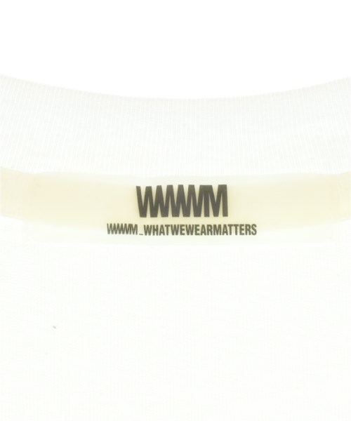 WHATWEWEARMATTERS（ワットウィーウェアマターズ）Tシャツ・カットソー 白 サイズ:L メンズ/2200730840961