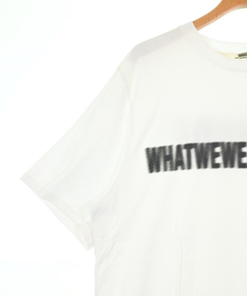 WHATWEWEARMATTERS（ワットウィーウェアマターズ）Tシャツ・カットソー 白 サイズ:L メンズ/2200730840961