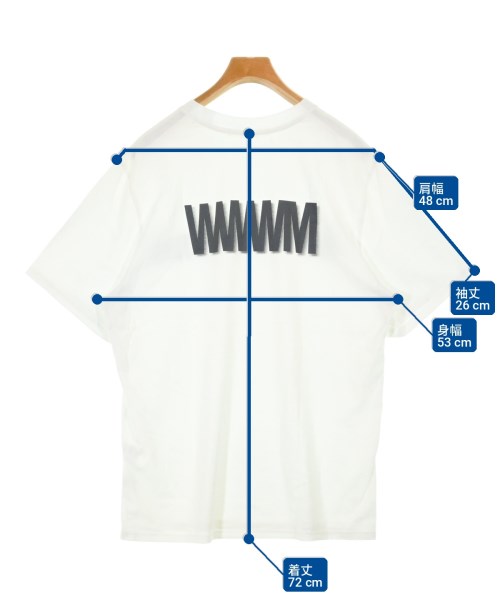 WHATWEWEARMATTERS（ワットウィーウェアマターズ）Tシャツ・カットソー 白 サイズ:L メンズ/2200730840961