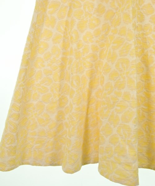 TOMORROWLAND collection（トゥモローランドコレクション）ひざ丈スカート 黄 サイズ:36(S位) レディース/2200628720108