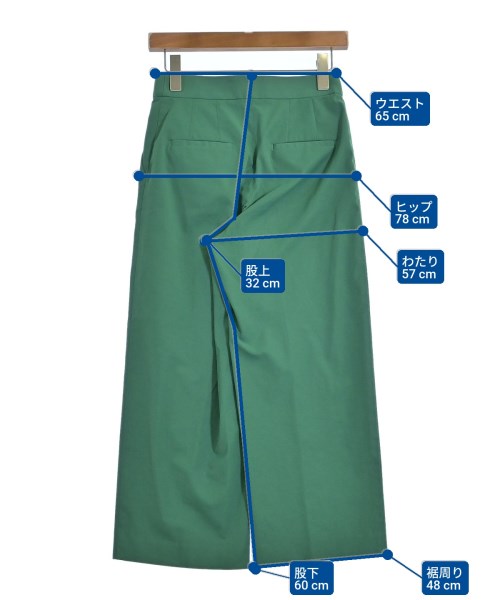 TOMORROWLAND collection（トゥモローランドコレクション）スラックス 緑 サイズ:32(S位) レディース/2200641827068