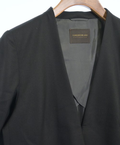 TOMORROWLAND collection（トゥモローランドコレクション）ノーカラージャケット 黒 サイズ:34(XS位) レディース/2200675914017