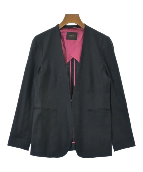 TOMORROWLAND collection(トゥモローランドコレクション)ノーカラージャケット 黒 サイズ:34(XS位)/2200678172025