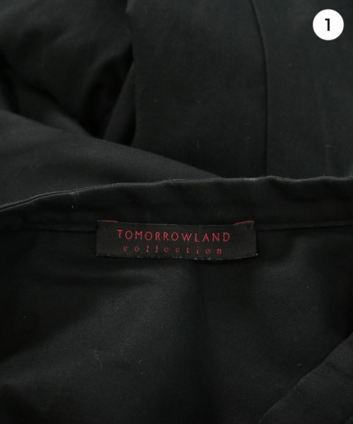 TOMORROWLAND collection（トゥモローランドコレクション）シャツワンピース 黒 サイズ:34(XS位) レディース/2200679678052