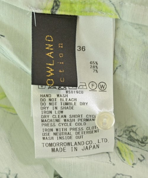 TOMORROWLAND collection（トゥモローランドコレクション）ブラウス 緑 サイズ:36(S位) レディース/2200679678069