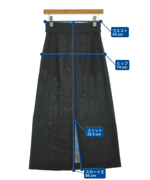 TOMORROWLAND collection（トゥモローランドコレクション）ロング・マキシ丈スカート 黒 サイズ:34(XS位) レディース/2200680909138