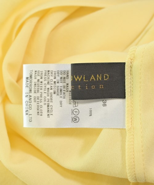 TOMORROWLAND collection（トゥモローランドコレクション）ブラウス 黄 サイズ:36(S位) レディース/2200650693074