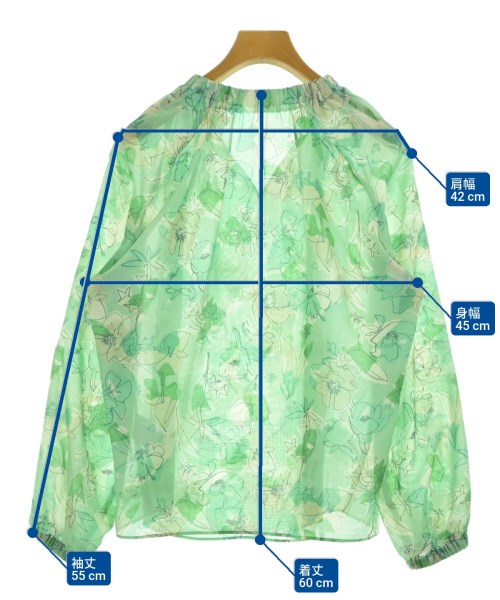 TOMORROWLAND collection（トゥモローランドコレクション）ブラウス 緑 サイズ:36(S位) レディース/2200648182092