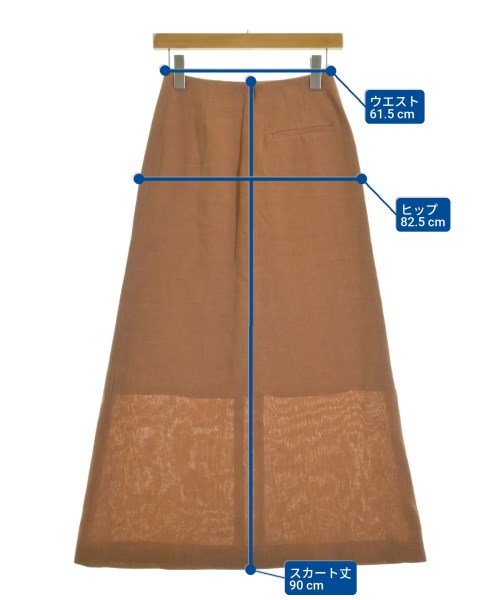 TOMORROWLAND collection（トゥモローランドコレクション）ロング・マキシ丈スカート オレンジ サイズ:34(XS位) レディース/2200657943127