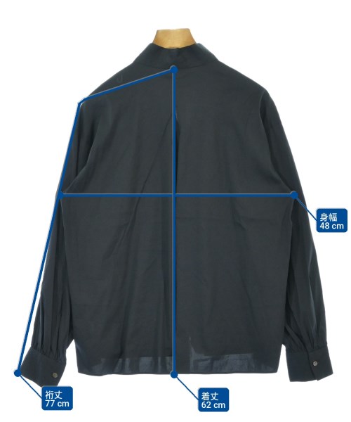 TOMORROWLAND collection（トゥモローランドコレクション）カジュアルシャツ 紺 サイズ:36(S位) レディース/2200714352145