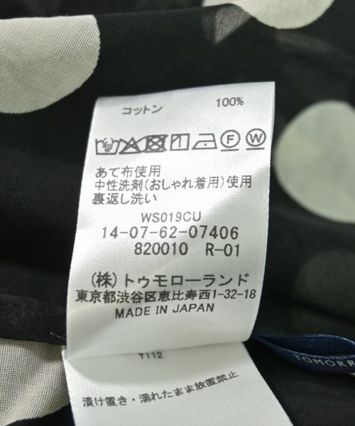 TOMORROWLAND collection（トゥモローランドコレクション）カジュアルシャツ 黒 サイズ:36(S位) レディース/2200716359098
