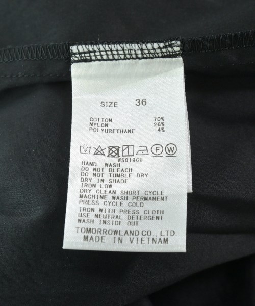 TOMORROWLAND collection（トゥモローランドコレクション）ブラウス 黒 サイズ:36(S位) レディース/2200617959052