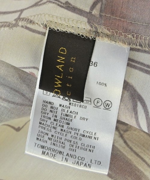 TOMORROWLAND collection（トゥモローランドコレクション）ブラウス ベージュ サイズ:36(S位) レディース/2200634666124