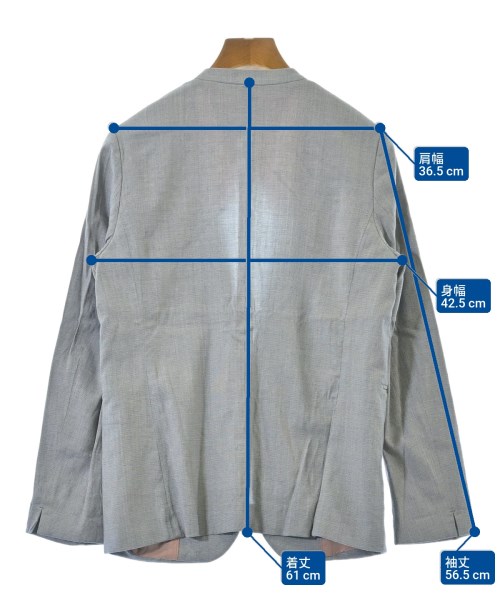 TOMORROWLAND collection（トゥモローランドコレクション）ノーカラージャケット グレー サイズ:36(S位) レディース/2200637648028