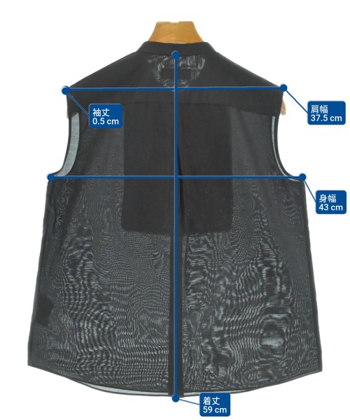 TOMORROWLAND collection（トゥモローランドコレクション）カジュアルシャツ 黒 サイズ:36(S位) レディース/2200643808157