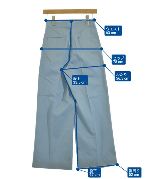 TOMORROWLAND collection（トゥモローランドコレクション）チノパン 青 サイズ:34(XS位) レディース/2200650141063