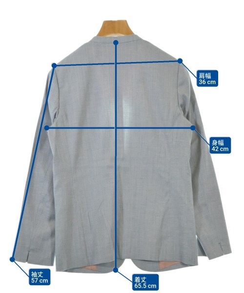 TOMORROWLAND collection（トゥモローランドコレクション）ノーカラージャケット グレー サイズ:36(S位) レディース/2200660316031