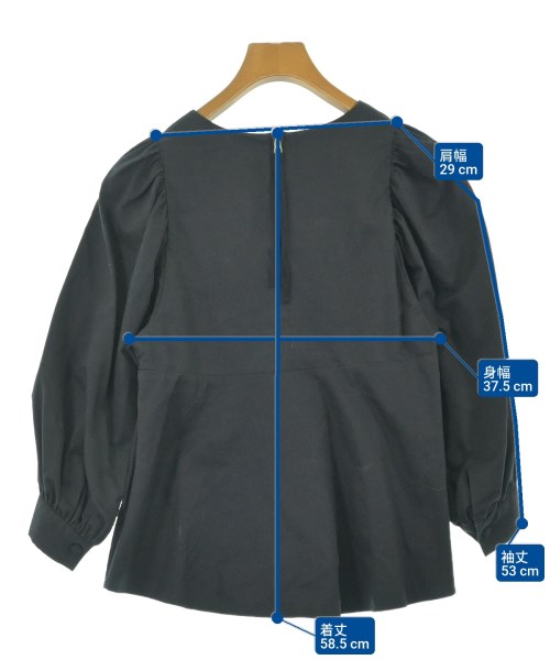 TOMORROWLAND collection（トゥモローランドコレクション）ブラウス 黒 サイズ:36(S位) レディース/2200669358032