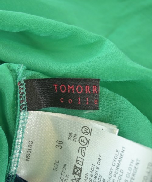 TOMORROWLAND collection（トゥモローランドコレクション）ブラウス 緑 サイズ:36(S位) レディース/2200667850187