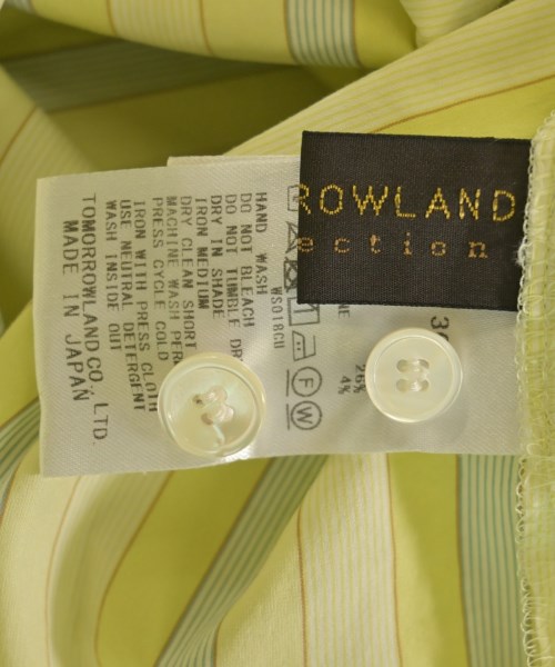 TOMORROWLAND collection（トゥモローランドコレクション）カジュアルシャツ 黄 サイズ:36(S位) レディース/2200726947094