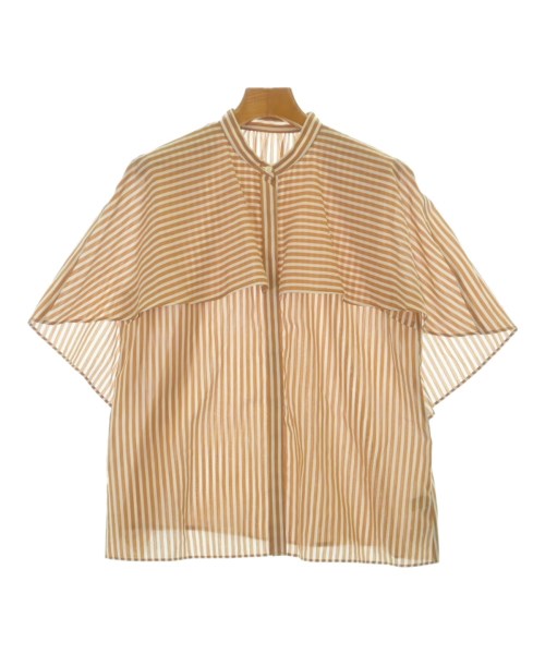 TOMORROWLAND collection(トゥモローランドコレクション)カジュアルシャツ 茶 サイズ:36(S位)/2200690718027