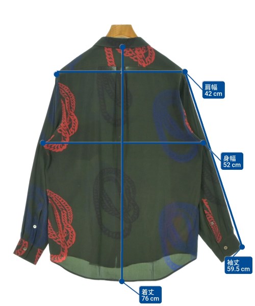 amachi.（アマチ）カジュアルシャツ 緑 サイズ:1(S位) メンズ/2200644276016