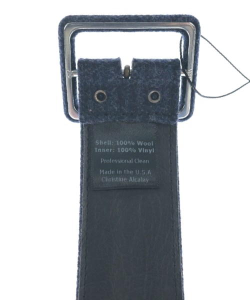 CHRISTINE ALCALAY（クリスティンアルカレイ）ベルト 紺 サイズ:S レディース/2200631232216