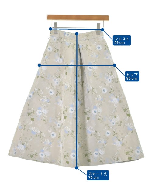 SEVEN TEN by MIHO KAWAHITO（セブン テン バイ ミホ カワヒト）ロング・マキシ丈スカート ベージュ サイズ:XS レディース/2200619005023