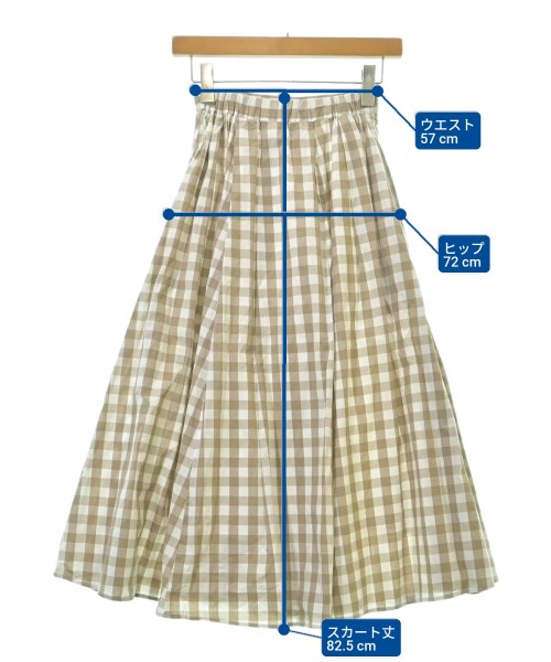 SEVEN TEN by MIHO KAWAHITO（セブン テン バイ ミホ カワヒト）ロング・マキシ丈スカート 茶 サイズ:XS レディース/2200606145046