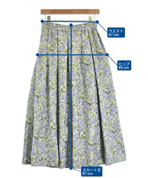 SEVEN TEN by MIHO KAWAHITO（セブン テン バイ ミホ カワヒト）ロング・マキシ丈スカート 緑 サイズ:M レディース/2200669958249