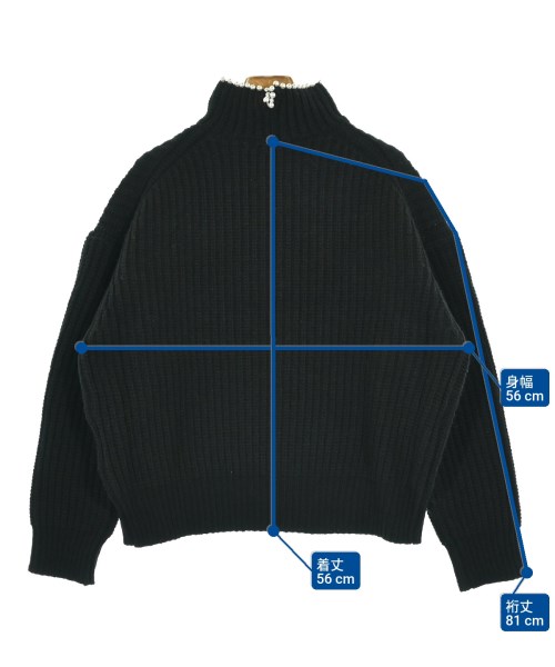 SEVEN TEN by MIHO KAWAHITO（セブン テン バイ ミホ カワヒト）ニット・セーター 黒 サイズ:M レディース/2200670018222