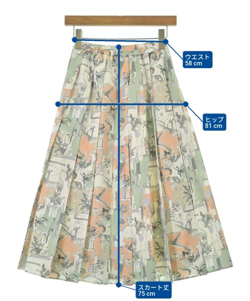 SEVEN TEN by MIHO KAWAHITO（セブン テン バイ ミホ カワヒト）ロング・マキシ丈スカート 白 サイズ:XS レディース/2200673755070