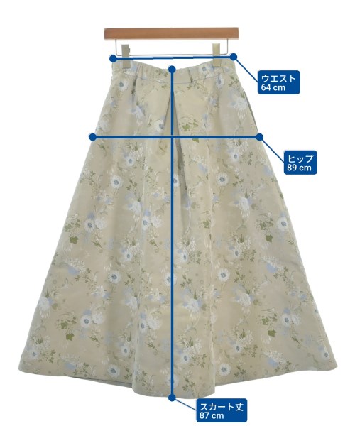 SEVEN TEN by MIHO KAWAHITO（セブン テン バイ ミホ カワヒト）ロング・マキシ丈スカート グレー サイズ:M レディース/2200687773060