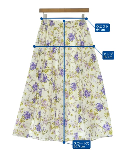 SEVEN TEN by MIHO KAWAHITO（セブン テン バイ ミホ カワヒト）ロング・マキシ丈スカート 白 サイズ:M レディース/2200718891091