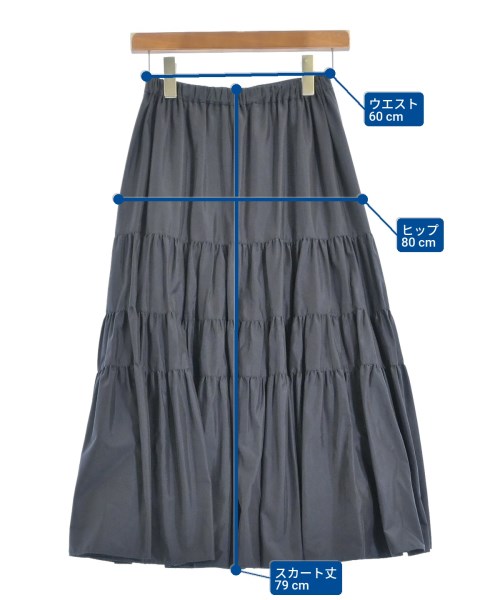 SEVEN TEN by MIHO KAWAHITO（セブン テン バイ ミホ カワヒト）ロング・マキシ丈スカート グレー サイズ:S レディース/2200631396178