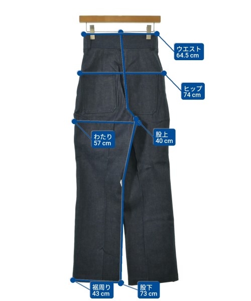 SEVEN TEN by MIHO KAWAHITO（セブン テン バイ ミホ カワヒト）デニムパンツ 紺 サイズ:S レディース/2200645465204